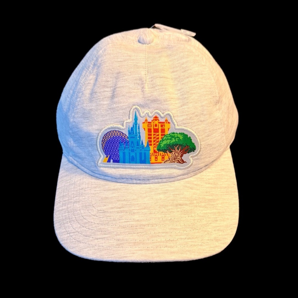 Disney Four Parks Light Gray Snap Back Hat - OS - NWT